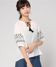 VENCEEXCHANGE | 袖エスニック刺繍プルオーバー                  (シャツ/ブラウス)