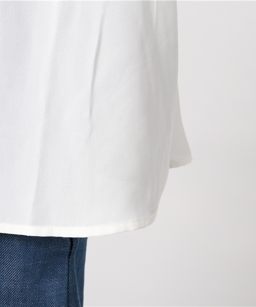 VENCEEXCHANGE（ヴァンスエクスチェンジ）の「袖エスニック刺繍プルオーバー                  （シャツ/ブラウス・レディース・ホワイト/ブラック/イエロー・MEDIUM）」の7枚目の写真