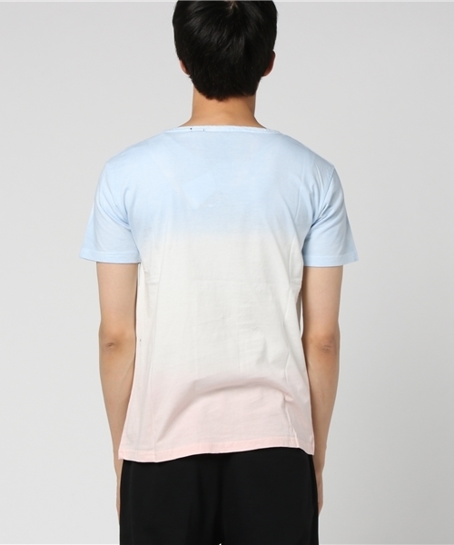 rovtski(ロフトスキー)の「rovtski ラフィー天竺UネックWグラデTシャツ半袖/R01SWU9999(Tシャツ/カットソー・メンズ・ホワイト系その他2/ホワイト系その他4/ホワイト系その他5/ホワイト系その他/ホワイト系その他3・MEDIUM/LARGE)」の7枚目の写真