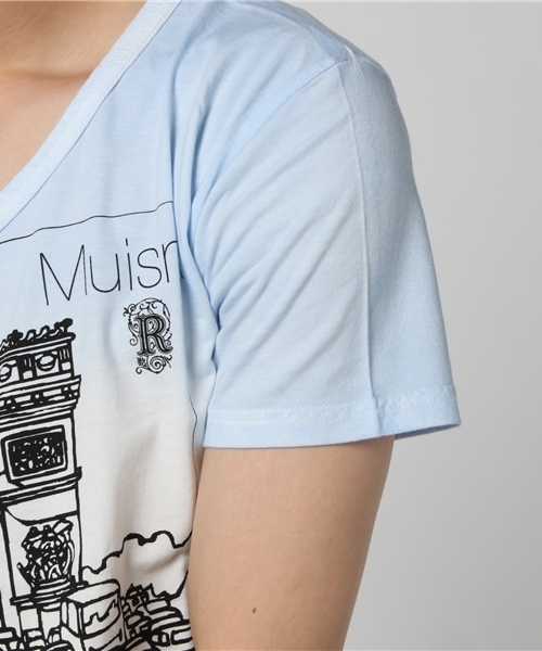 rovtski(ロフトスキー)の「rovtski ラフィー天竺UネックWグラデTシャツ半袖/R01SWU9999(Tシャツ/カットソー・メンズ・ホワイト系その他2/ホワイト系その他4/ホワイト系その他5/ホワイト系その他/ホワイト系その他3・MEDIUM/LARGE)」の9枚目の写真