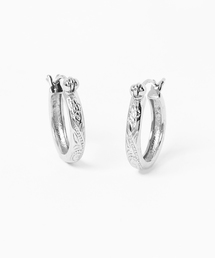 Kahiko（カヒコ）の「【Kahiko】プルメリア＆スクロール フープピアス（ピアス（両耳用））」