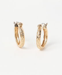 Kahiko（カヒコ）の「【Kahiko】プルメリア＆スクロール フープピアス（ピアス（両耳用））」