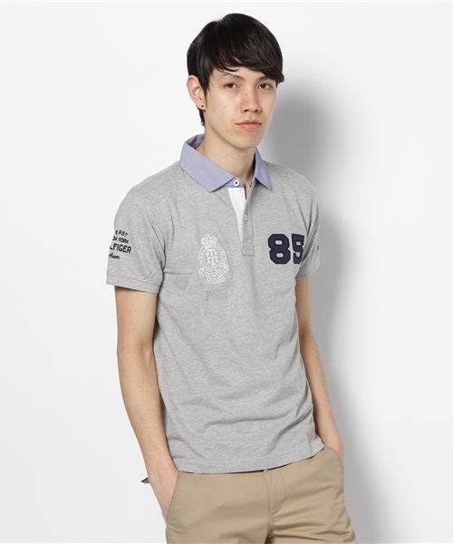 TOMMY HILFIGER（トミーヒルフィガー）の「BOB POLO - SLIM FIT（ポロシャツ・メンズ・ホワイト/グレー/ネイビー/ブルー・SMALL/MEDIUM/LARGE/X-LARGE/XX-LARGE）」の2枚目の写真