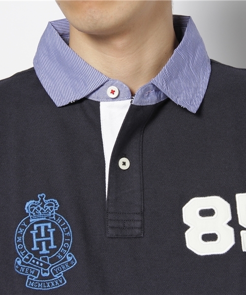 TOMMY HILFIGER（トミーヒルフィガー）の「BOB POLO - SLIM FIT（ポロシャツ・メンズ・ホワイト/グレー/ネイビー/ブルー・SMALL/MEDIUM/LARGE/X-LARGE/XX-LARGE）」の6枚目の写真
