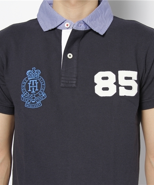 TOMMY HILFIGER（トミーヒルフィガー）の「BOB POLO - SLIM FIT（ポロシャツ・メンズ・ホワイト/グレー/ネイビー/ブルー・SMALL/MEDIUM/LARGE/X-LARGE/XX-LARGE）」の8枚目の写真