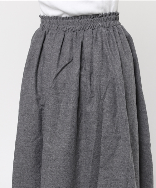 MERLOT（メルロー）の「起毛ギリシャしんわ刺繍スカート7213（スカート・レディース・グレー/ネイビー/ベージュ・FREE）」の7枚目の写真