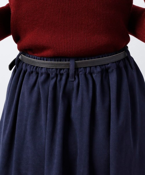 natural couture（ナチュラルクチュール）の「細ベルト付きイレヘムSK（スカート・レディース・グレー系その他/ブラウン系その他/ネイビー/キャメル/ピンク・FREE）」の20枚目の写真