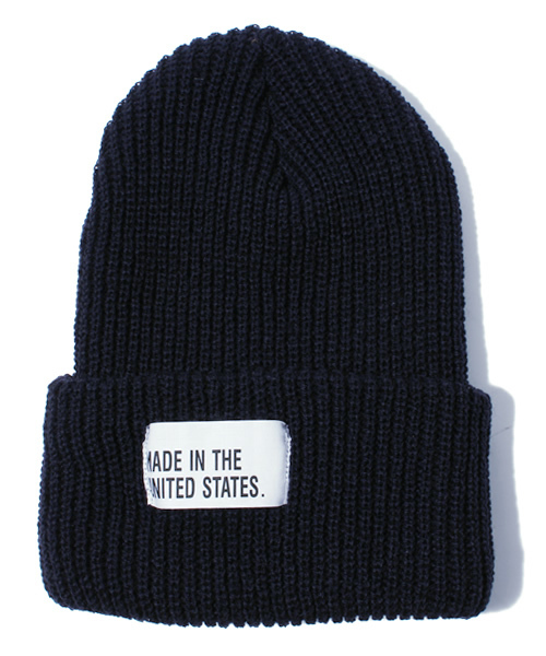 BEAUTY&YOUTH UNITED ARROWS(ビューティーアンドユースユナイテッドアローズ)の「monkey time USA ビーニー(ニットキャップ/ビーニー・メンズ・ブラック/ワインレッド/オレンジ/ケリー/ロイヤルブルー/ネイビー・ONESIZE)」の3枚目の写真