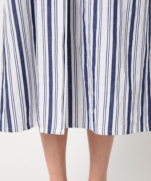 Steven Alan（スティーブンアラン）の「＜Steven Alan＞∴STRIPE COAT SHIRT DRESS/ワンピース：о（シャツワンピース・レディース・ネイビー/ライトピンク・SMALL/MEDIUM）」の5枚目の写真
