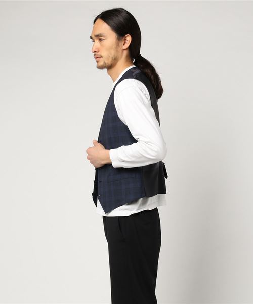 SHIPS(シップス)の「(0326)VEST LORO SHADOW GLENCHE(ベスト・メンズ・ネイビー・MEDIUM/LARGE/SMALL/X-LARGE)」の3枚目の写真