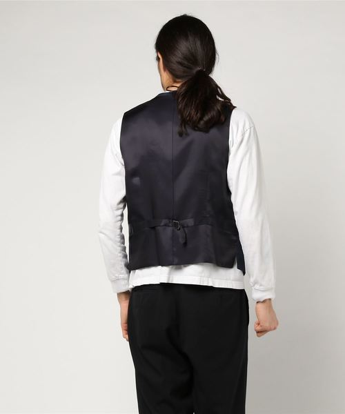 SHIPS(シップス)の「(0326)VEST LORO SHADOW GLENCHE(ベスト・メンズ・ネイビー・MEDIUM/LARGE/SMALL/X-LARGE)」の2枚目の写真