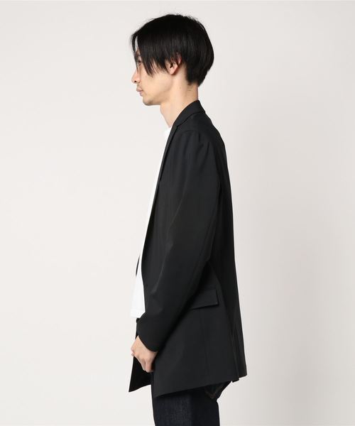 ato(アトウ)の「TROPICAL NATURAL STRETCH 2BS JACKET(テーラードジャケット・メンズ・ブラック/グレー・46/48/44/42)」の3枚目の写真