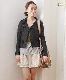 SHIPS for women | ★★ラムレザー　ダブルジャケット◇(ライダースジャケット)