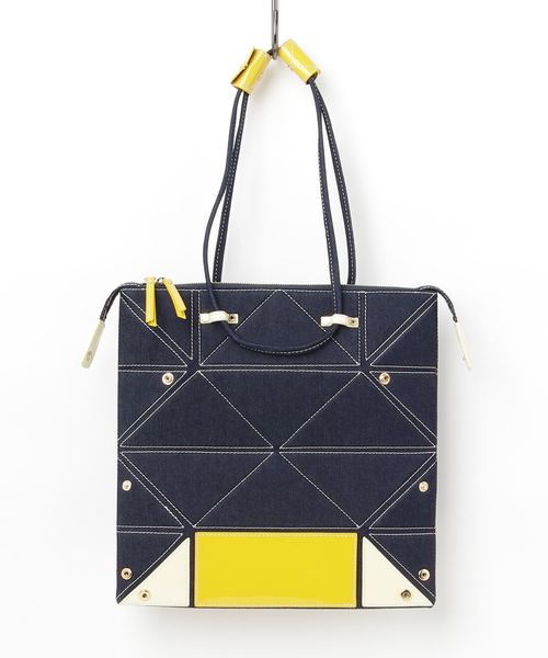 Hanaa-fu(ハナアフ)の「ARIES-DENIM Small 変形バッグ 【Hanaa-fu/ハナアフ】(ハンドバッグ・レディース・ネイビー/グレー/ブラック/パープル・ONE SIZE)」の3枚目の写真