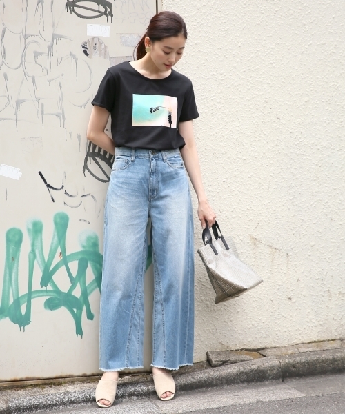 LEPSIM（レプシィム）の「アソートプリントTシャツSS　796769（Tシャツ/カットソー・レディース・ブラック/グレー/オフホワイト/ホワイト系その他・MEDIUM/LARGE）」の11枚目の写真