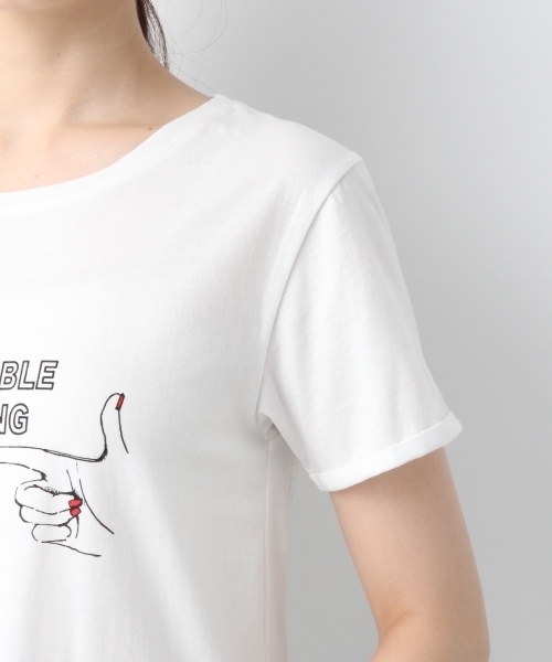 LEPSIM（レプシィム）の「アソートプリントTシャツSS　796769（Tシャツ/カットソー・レディース・ブラック/グレー/オフホワイト/ホワイト系その他・MEDIUM/LARGE）」の17枚目の写真