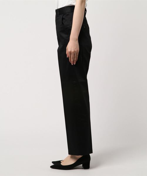PAGEBOY(ページボーイ)の「コットンサテンスラックス(スラックス・レディース・ブラック/ダークブラウン/ネイビー・SMALL/MEDIUM)」の4枚目の写真