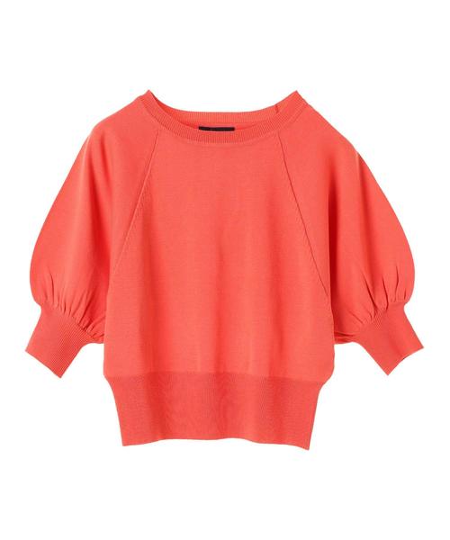 AMERICAN HOLIC（アメリカンホリック）の「・クルーネックボリュームスリーブプルオーバー（ニット/セーター・レディース・ネイビー/ブルー/オフホワイト/レッド/ブラウン/ブルーグリーン・FREE）」の8枚目の写真