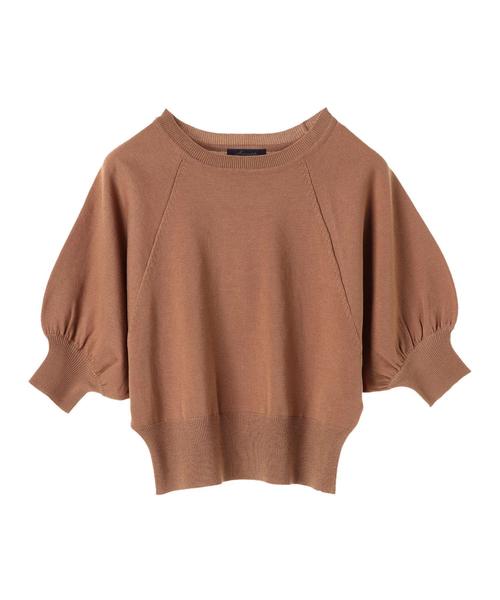 AMERICAN HOLIC（アメリカンホリック）の「・クルーネックボリュームスリーブプルオーバー（ニット/セーター・レディース・ネイビー/ブルー/オフホワイト/レッド/ブラウン/ブルーグリーン・FREE）」の9枚目の写真