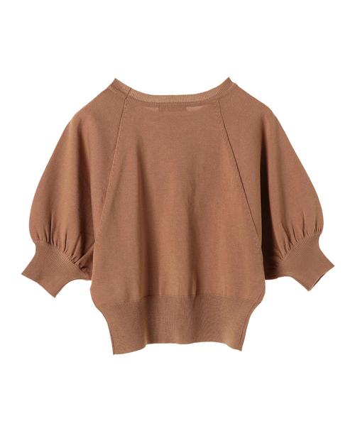 AMERICAN HOLIC（アメリカンホリック）の「・クルーネックボリュームスリーブプルオーバー（ニット/セーター・レディース・ネイビー/ブルー/オフホワイト/レッド/ブラウン/ブルーグリーン・FREE）」の17枚目の写真