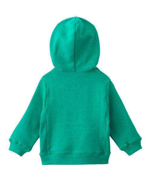 X-girl Stages（エックスガールステージス）の「SWEAT HOODIE “PATCHED LOGO” (4T～7T)（スウェット・キッズ・ブラック/アッシュ/グリーン/ネイビー/ピンク・4T/5T/6T/7T）」の6枚目の写真