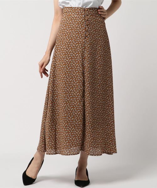 Cheek（チーク）の「リバティーデシンフレアスカート（スカート・レディース・ブラック/ブラウン/ワイン・MEDIUM）」の7枚目の写真