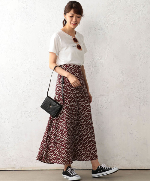 Cheek（チーク）の「リバティーデシンフレアスカート（スカート・レディース・ブラック/ブラウン/ワイン・MEDIUM）」の10枚目の写真