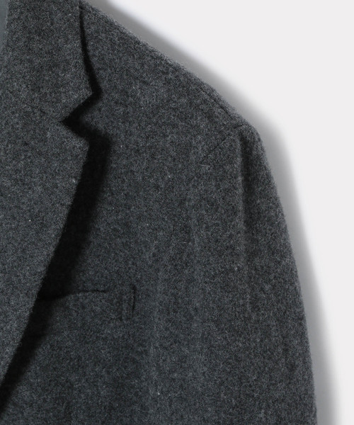 ADAM ET ROPE'（アダムエロペ）の「ADELAIDE メリノウールチェスターコート（チェスターコート・メンズ・ブラック/グレー/チャコールグレー/ネイビー・M/L/LL）」の12枚目の写真
