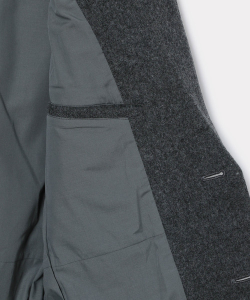 ADAM ET ROPE'（アダムエロペ）の「ADELAIDE メリノウールチェスターコート（チェスターコート・メンズ・ブラック/グレー/チャコールグレー/ネイビー・M/L/LL）」の18枚目の写真