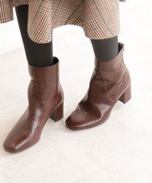 N.（N. Natural Beauty Basic） | チャンキーヒールショートブーツ(ブーツ)