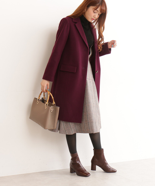 N.（N. Natural Beauty Basic）（エヌエヌナチュラルビューティーベーシック）の「チャンキーヒールショートブーツ（ブーツ・レディース・ブラック/ブラウン・MEDIUM/SMALL/LARGE）」の5枚目の写真