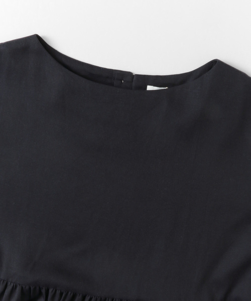 かぐれ（カグレ）の「ツイルギャザーワンピース（ワンピース・レディース・ブラック/ネイビー・FREE）」の9枚目の写真