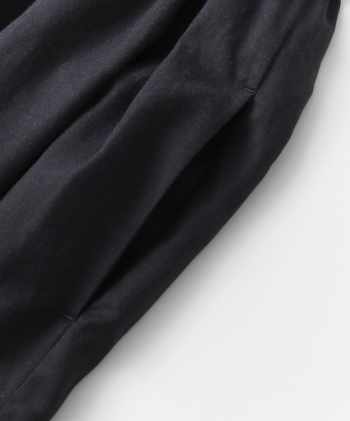かぐれ（カグレ）の「ツイルギャザーワンピース（ワンピース・レディース・ブラック/ネイビー・FREE）」の11枚目の写真