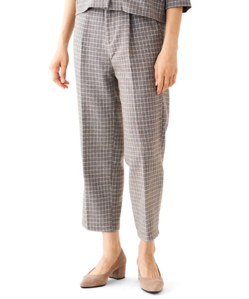 flower（フラワー）の「ポリッシュチェックパンツ（その他パンツ・レディース・ブラック/ブラウン・FREE）」の2枚目の写真