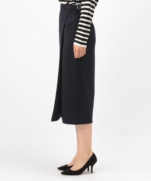 Liesse(リエス)の「T/W高密度トリコチンラップスカート(スカート・レディース・カーキ/ネイビー・S/M)」の11枚目の写真