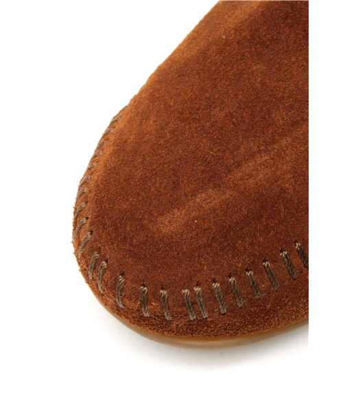 Minnetonka(ミネトンカ)の「◎MINNETONKA / ダブルフリンジ サイドジップ ブーツ(ブーツ・レディース・ブラウン/ブラウン系その他/ブラック・7/5/8/6/9)」の5枚目の写真