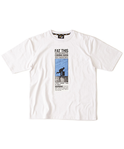 FAT（エフエイティー）の「BAN（Tシャツ/カットソー・メンズ・ホワイト/ブラック/ターコイズブルー・SKINNY(L)/FAT(XL)/JUMBO(XXL)/TITCH(M)）」の2枚目の写真