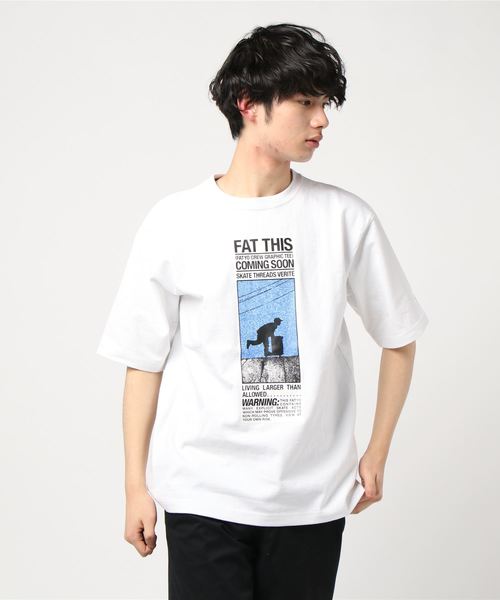 FAT（エフエイティー）の「BAN（Tシャツ/カットソー・メンズ・ホワイト/ブラック/ターコイズブルー・SKINNY(L)/FAT(XL)/JUMBO(XXL)/TITCH(M)）」の6枚目の写真