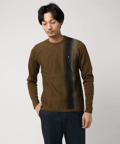 ストライプニットセーター