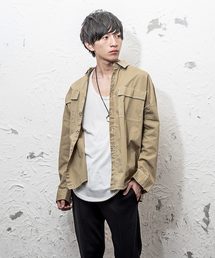 ステッチオーバーサイズドルマンシャツ長袖