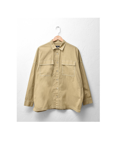 MinoriTY（マイノリティ）の「ステッチオーバーサイズドルマンシャツ長袖（シャツ/ブラウス・メンズ・ブラック/ベージュ/ネイビー・M/L）」の14枚目の写真