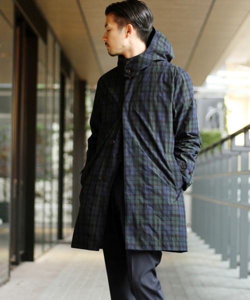 417 EDIFICE(フォーワンセブンエディフィス)の「CORDURA / コーデュラ CHKフードステンコート(ステンカラーコート・メンズ・その他6/その他9・SMALL/MEDIUM/LARGE/X-LARGE)」の5枚目の写真