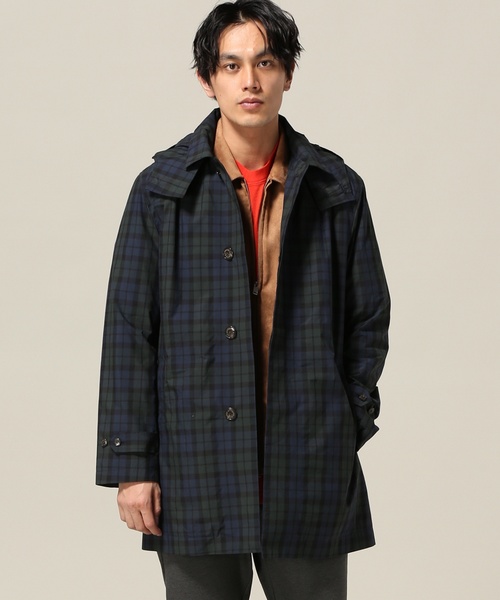 417 EDIFICE(フォーワンセブンエディフィス)の「CORDURA / コーデュラ CHKフードステンコート(ステンカラーコート・メンズ・その他6/その他9・SMALL/MEDIUM/LARGE/X-LARGE)」の7枚目の写真