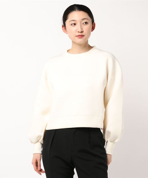 STUDIOUS（ステュディオス）の「【STUDIOUS】ソフトボリュームスリーブスウェット（スウェット・レディース・ベージュ/ブラック/ホワイト・FREE）」の3枚目の写真