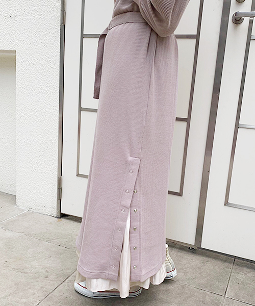 apres jour（アプレジュール）の「キーネックワッフルワンピース【ZOZOTOWN限定アイテム】（ワンピース・レディース・ラベンダー/ベージュ/ブラック・フリー）」の19枚目の写真