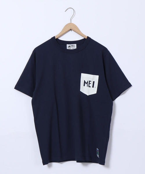 MEI（メイ）の「【GO OUT7月号掲載】【女性にも人気】MEI(メイ)別注ポケットTシャツ（Tシャツ/カットソー・メンズ・ホワイト/ネイビー/マルチ/ブルー系その他/ホワイト系その他/グリーン/ベージュ・MEDIUM/X-LARGE/SMALL/LARGE）」の7枚目の写真