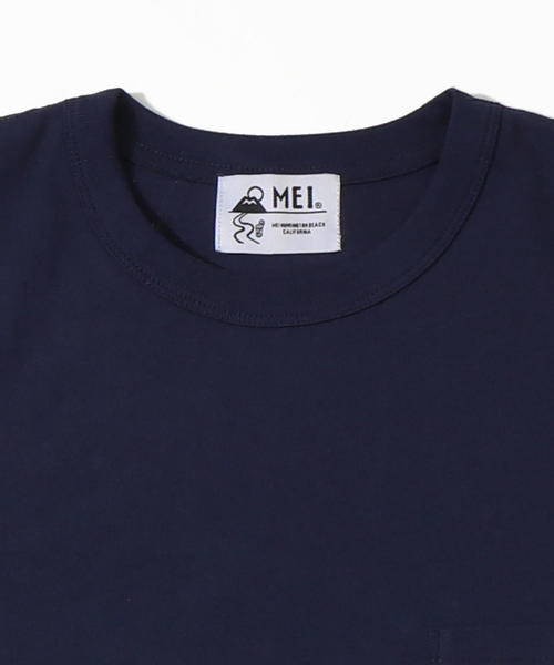 MEI（メイ）の「【GO OUT7月号掲載】【女性にも人気】MEI(メイ)別注ポケットTシャツ（Tシャツ/カットソー・メンズ・ホワイト/ネイビー/マルチ/ブルー系その他/ホワイト系その他/グリーン/ベージュ・MEDIUM/X-LARGE/SMALL/LARGE）」の8枚目の写真