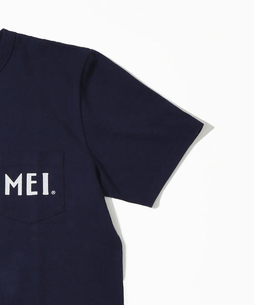 MEI（メイ）の「【GO OUT7月号掲載】【女性にも人気】MEI(メイ)別注ポケットTシャツ（Tシャツ/カットソー・メンズ・ホワイト/ネイビー/マルチ/ブルー系その他/ホワイト系その他/グリーン/ベージュ・MEDIUM/X-LARGE/SMALL/LARGE）」の9枚目の写真