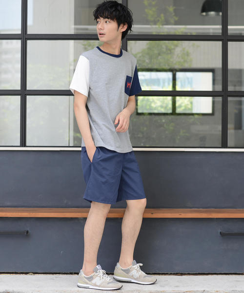 MEI（メイ）の「【GO OUT7月号掲載】【女性にも人気】MEI(メイ)別注ポケットTシャツ（Tシャツ/カットソー・メンズ・ホワイト/ネイビー/マルチ/ブルー系その他/ホワイト系その他/グリーン/ベージュ・MEDIUM/X-LARGE/SMALL/LARGE）」の17枚目の写真