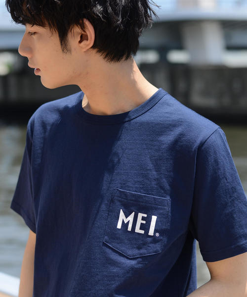 MEI（メイ）の「【GO OUT7月号掲載】【女性にも人気】MEI(メイ)別注ポケットTシャツ（Tシャツ/カットソー・メンズ・ホワイト/ネイビー/マルチ/ブルー系その他/ホワイト系その他/グリーン/ベージュ・MEDIUM/X-LARGE/SMALL/LARGE）」の18枚目の写真